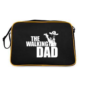 THE WALKING DAD - Retro Tasche - Schwarz/Gold - Hinten