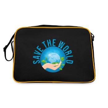 Save the World - Sac Retro - noir/or - Dos