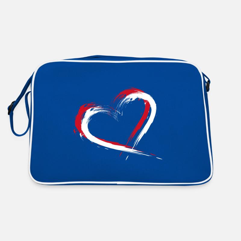 Indonésie drapeau du coeur Sac Retro