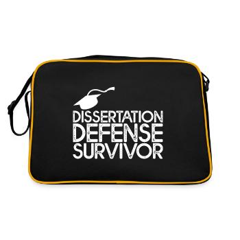 Dissertation Defense Survivor 3 - Retro Tasche - Schwarz/Gold - Hinten