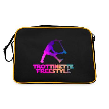 Trottinette freestyle - Sac Retro - noir/or - Dos