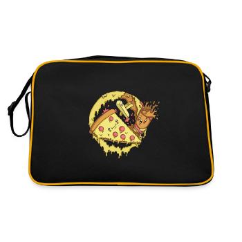 Kawaii style fast food - Retro Bag - black/gold - Back