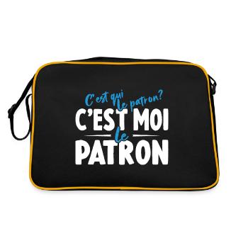 C'est Qui Le Patron C'est Moi Le Patron - Sac Retro - noir/or - Dos