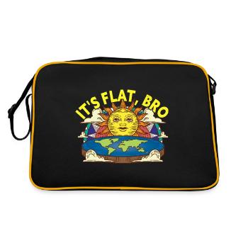 It's Flat Bro Flat Earth Society - Retro Bag - black/gold - Back