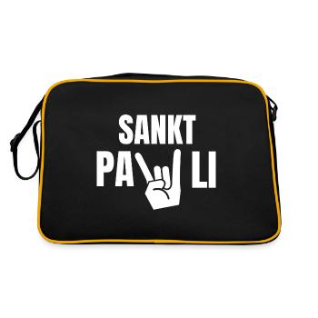 St Pauli. Éventail St pauli Éventail Paulianer Hamburger - Sac Retro - noir/or - Dos