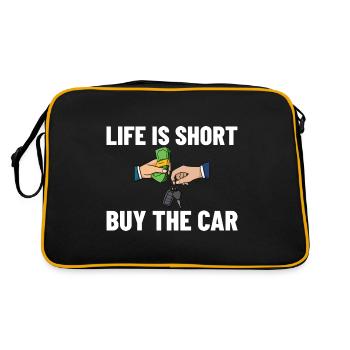 Used Cars Seller Car Seller Car Seller Car Dealership - Retro Bag - black/gold - Back