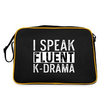 Parlez couramment K-drama movie addict Gesche - Sac Retro - noir/or - Dos