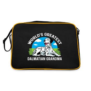 Le plus grand cadeau de grand-mère dalmate le plus doux de grand-mère - Sac Retro - noir/or - Dos