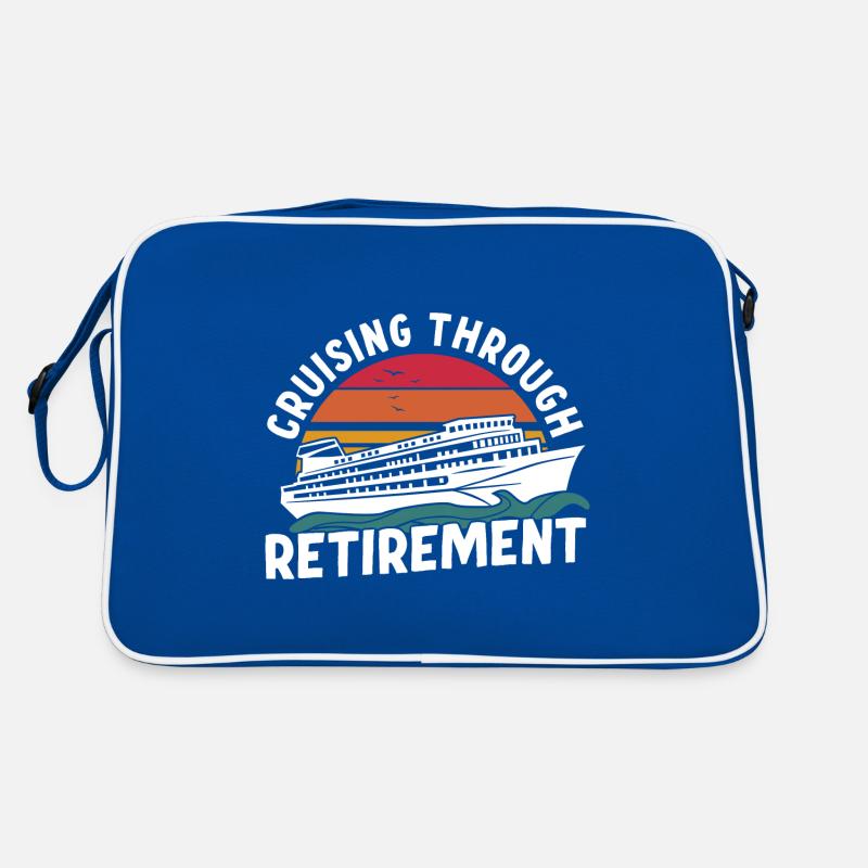 Auf Kreuzfahrt durch den Ruhestand Retro Tasche