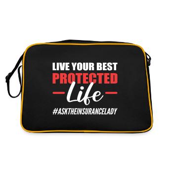 Protection of Life Sales Agent Gift - Retro Bag - black/gold - Back