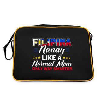 Philippines Philippine Flag - Retro Bag - black/gold - Back