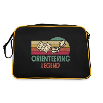 Course d’orientation Running Running Orienteering Legends - Sac Retro - noir/or - Dos