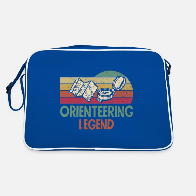 Orienteer Runner Running Orienteering Legends Retro Tasche