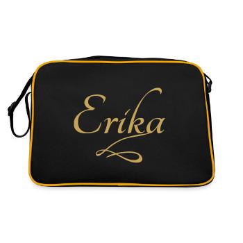 Prénom d’Erika - Sac Retro - noir/or - Dos