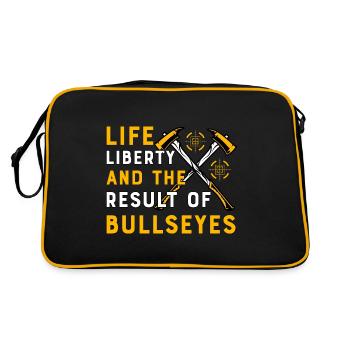 Life Liberty et le résultat de bullseyes - Sac Retro - noir/or - Dos