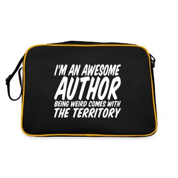 I'm An Author Being Weird Comes With Territory - Retro Bag - black/gold - Back