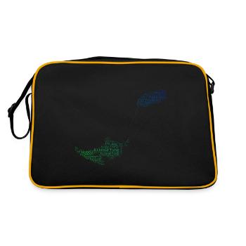 Kitesurf Kite Kite Kitesurf Hommes - Sac Retro - noir/or - Dos