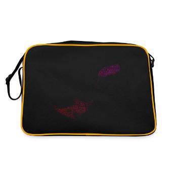 Kitesurf Kiten Kitesurfen Kitesurfing Kitesurfer - Retro Bag - black/gold - Back