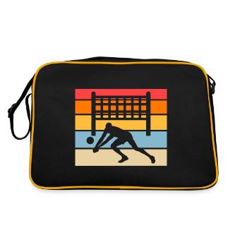 Volleyball Joueur de volleyball Rétro Volleyball - Sac Retro - noir/or - Dos