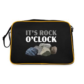 C’est Rock O’clock Geology Stone Collecting - Sac Retro - noir/or - Dos
