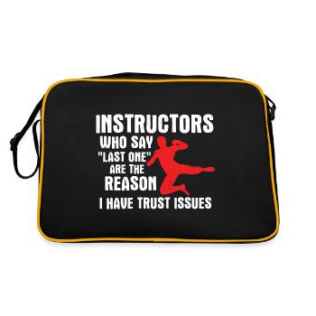 Mixed Martial Arts MMA - Retro Tasche - Schwarz/Gold - Hinten