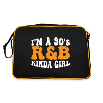 I'm A 90's R'b Kinda Girl 18 - Retro Bag - black/gold - Back