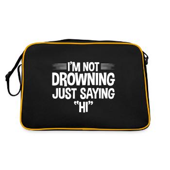Je ne suis pas en train de me noyer, je dis juste bonjour 4 - Sac Retro - noir/or - Dos