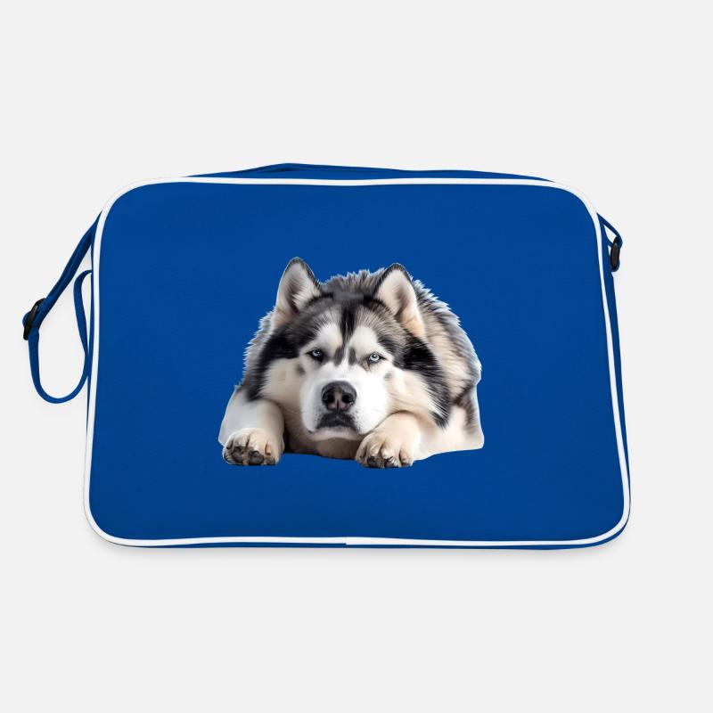 Alaskan malamute Retro Bag