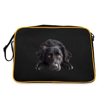 Retriever à poil plat - Sac Retro - noir/or - Dos