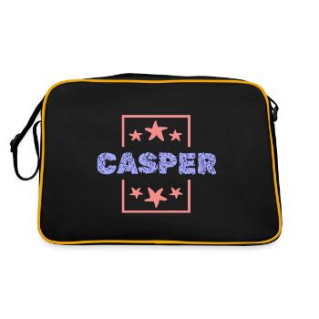 Gift for Casper - Retro Bag - black/gold - Back