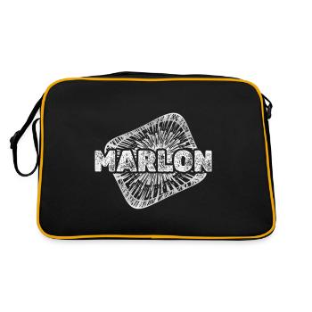 Marlon - Sac Retro - noir/or - Dos