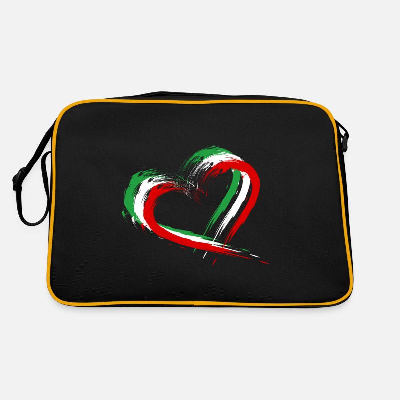 Couleurs du coeur du drapeau de l'Iran Sac Retro