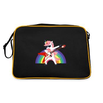 Licorne à bascule - Sac Retro - noir/or - Dos