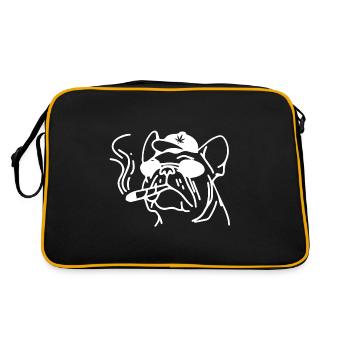 Fumer de l’herbe Cannabis 420 Bulldog - Sac Retro - noir/or - Dos