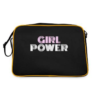 GIRL POWER (vintage Police) - Sac Retro - noir/or - Dos