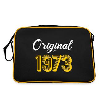 Born in 1973 Born 1973 Gift Birthday - Retro Bag - black/gold - Back