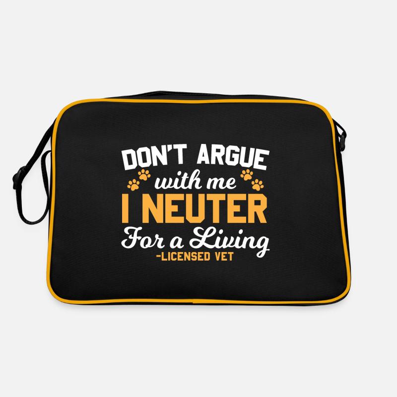 Tierarzt Spruch Lustig Retro Tasche
