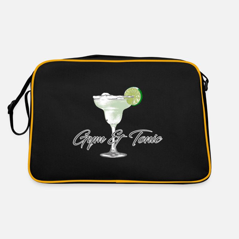 Gym tonic - Sac Retro - noir/or
