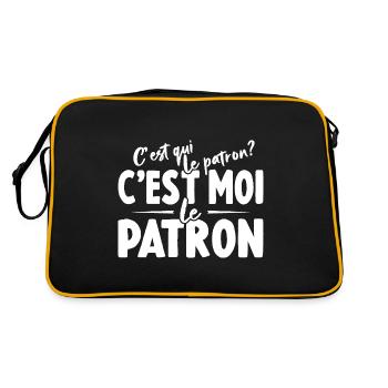 C'est Qui Le Patron C'est Moi Le Patron - Sac Retro - noir/or - Dos