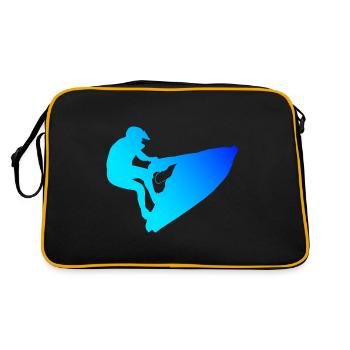Jetski Jet ski Nautique Sports Femmes Hommes - Sac Retro - noir/or - Dos