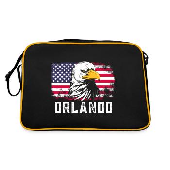 Orlando Florida - Retro Bag - black/gold - Back