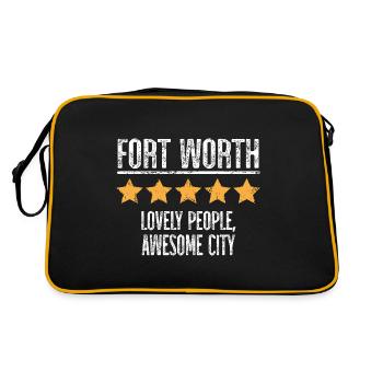 Fort Worth - Retro Bag - black/gold - Back