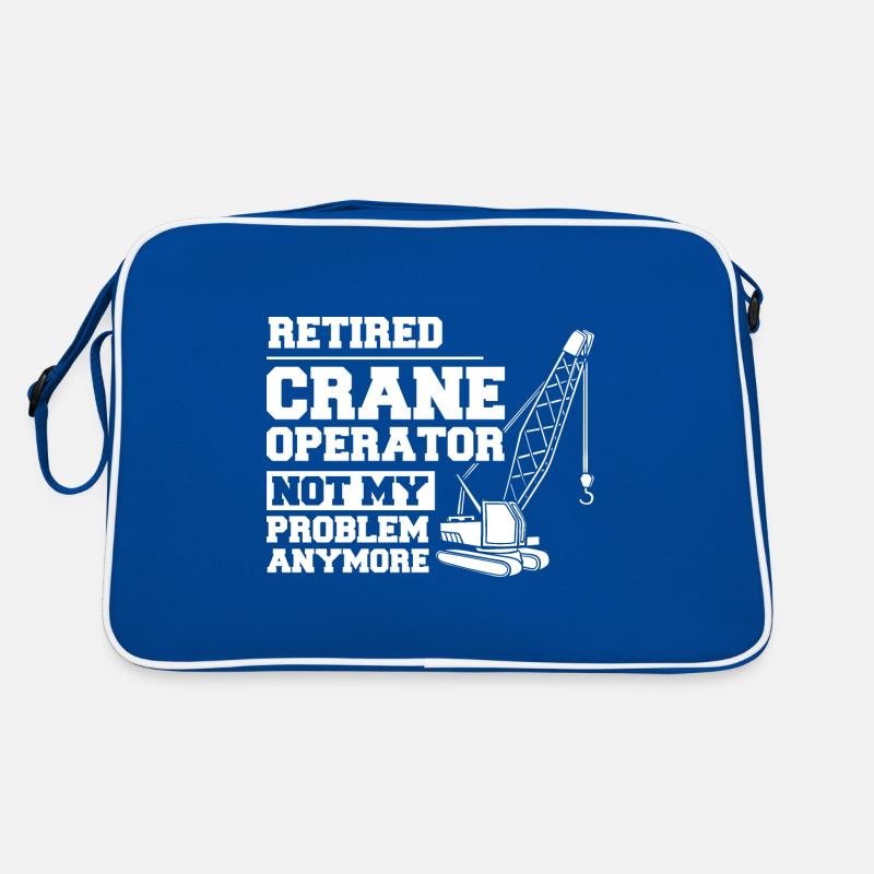 Crane Operator Construction Worker Crane Tower Training Retro Bag