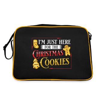 Christmas Cookies Biscuit Baking Christmas biscuits - Retro Bag - black/gold - Back