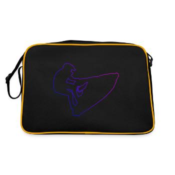 Jetskiing Water Sports Men's Jet Ski Ride - Retro Bag - black/gold - Back