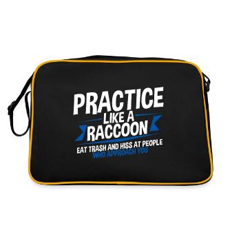 Practice Self-Care Like A Raccoon 4 - Retro Bag - black/gold - Back