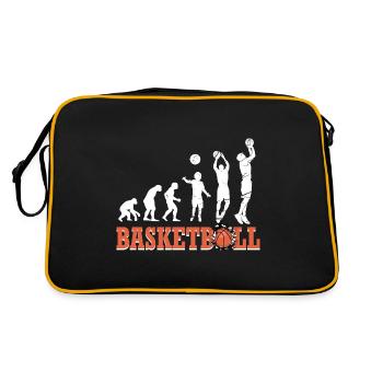 Basketball Sports Evolution for BBall Lovers Dunk - Retro Tasche - Schwarz/Gold - Hinten