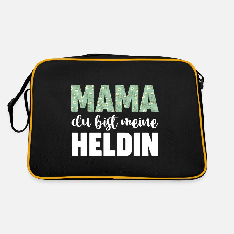 Mama Du Bist Meine Heldin Retro Tasche