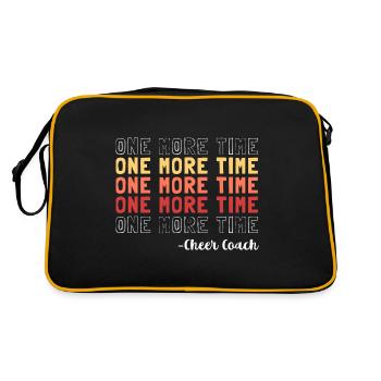 Ein weiteres Mal - Retro Tasche - Schwarz/Gold - Hinten