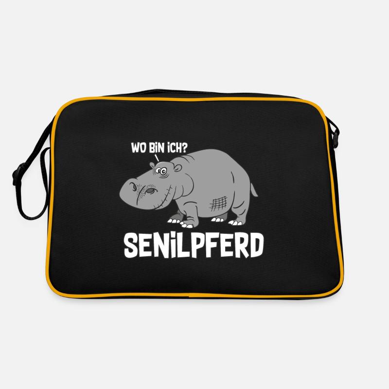 Senilpferd Retro Tasche